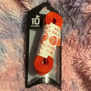 NWT flat orange 45in shoelaces